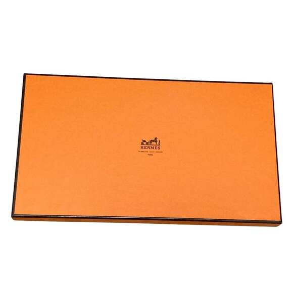 HERMES Gray Silk Scarf - Picture 9 of 9